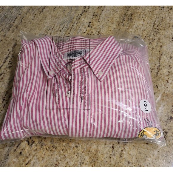 Looney Tunes Classic Shirt Adult M Button Up Long Sleeve Tweety Sylvester Stripe - Picture 14 of 14